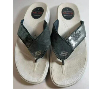 Skechers Black and White Women's Sandals
